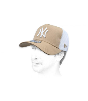 Trucker NY beige weiß Trucker League Ess NY camel